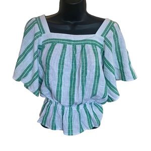 Ann Taylor summer square neck blouse